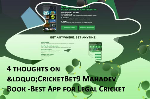 Cricket bet9 com mahadev